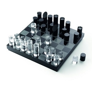 Skleněné šachy - luxusní dárky pro muže